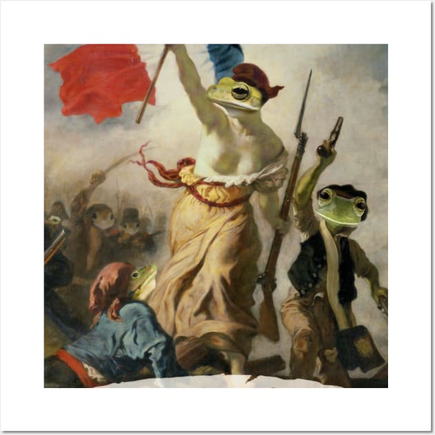 Liberty Guiding the Frogs Wall Art by GaryGirod